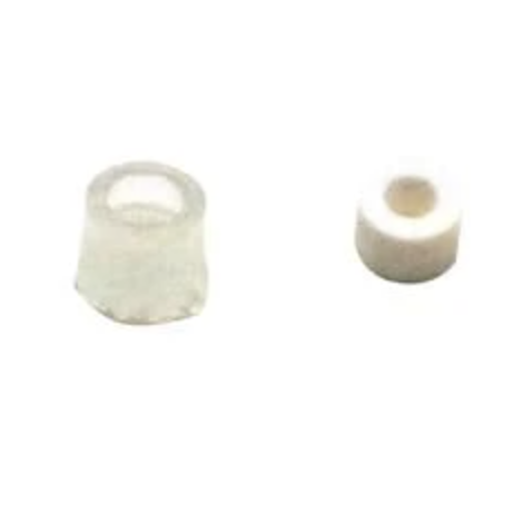 Flexi-Overdenture nylon female attachment cap, package of 6 attachment caps with rubber bands