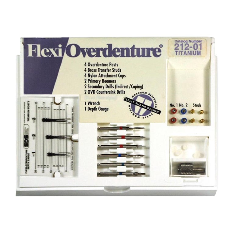 Flexi-Overdenture for Indirect/Copling & Direct/Non-Copling Technique - 4 Posts Titanium