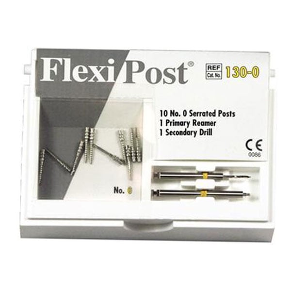 Flexi-Post yellow #0 stainless steel post refill, containing 10 ...