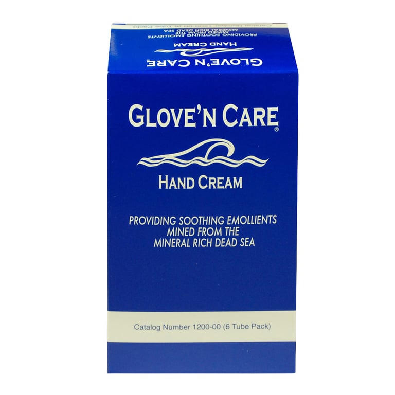 Glove 'n Care Hand Cream - 3.4 oz. (100ml) Tube. Hypoallergenic water-based Moisturizing Cream
