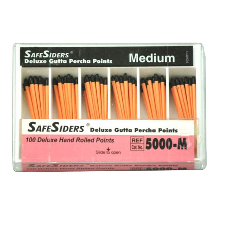 SafeSiders Deluxe Gutta Percha Points, Medium 60/Pk. Made specifically to compliment EDS