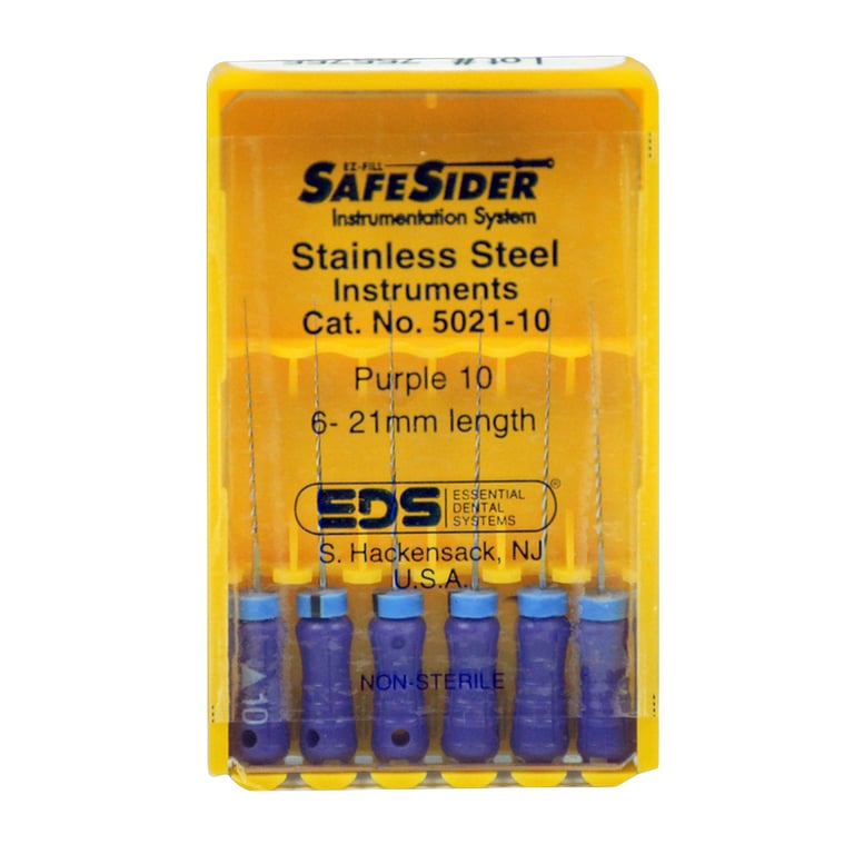 SafeSiders Standard Reamers 21 mm #10, Stainless Steel 6/Box