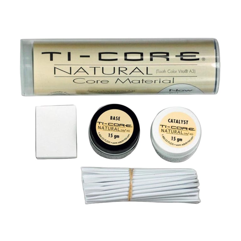 Ti-Core Natural Tooth Color Self-Cure, Lanthanide Reinforced, Regular Set Resin-Composite Core