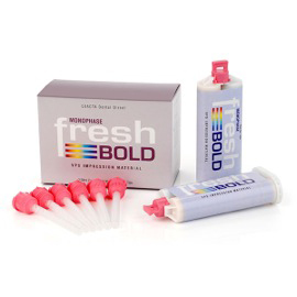 Fresh Bold Impression Material Bulk - Monophase Fast Set (3:00 minutes). 24 - 50ml Cartridges