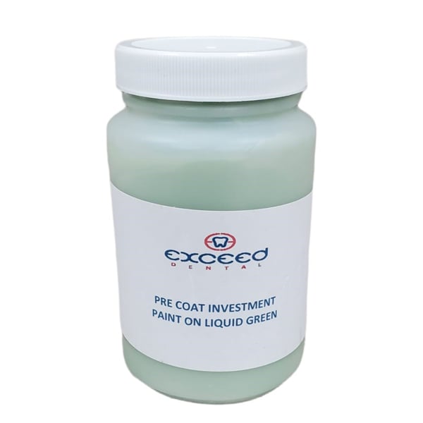 Exceed Dental Green Liquid PaintOn Precoat Investment, 8oz Bottle, 1