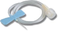 EXELINT International Scalp Vein Butterfly Set - 12" Tubing, 23 gauge x 3/4" 50/Bx. Light Blue