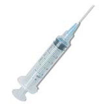 EXELINT International 5cc Syringe with 21 gauge x 1.5" Needle, Sterile, Latex-Free, Pyrogen-Free
