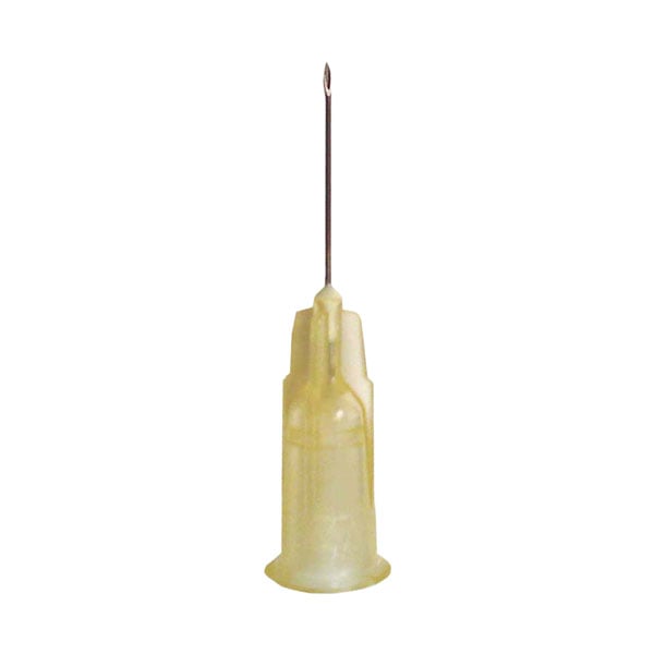 EXELINT International Hypodermic Needle 26G x 1/2" regular bevel, 100/Bx. Brown color-coded