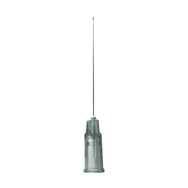 EXELINT International Hypodermic Needle 27G x 1-1/4" regular bevel, 100/Bx. Medium grey