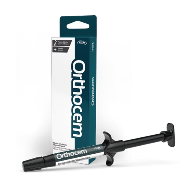 Orthocem Light-Curing Orthodontic Cement 4g Syringe. For Cementation of ,Metal, ceramic