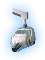 Brixton 15" x 26" X-Ray Head Protectors, Clear, Box of 250