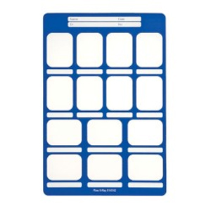 Perfect Pocket Film Mounts Vinyl/Blue 8 Horizontal, 6 Vertical, Size 2, box of 100 Blue Mounts