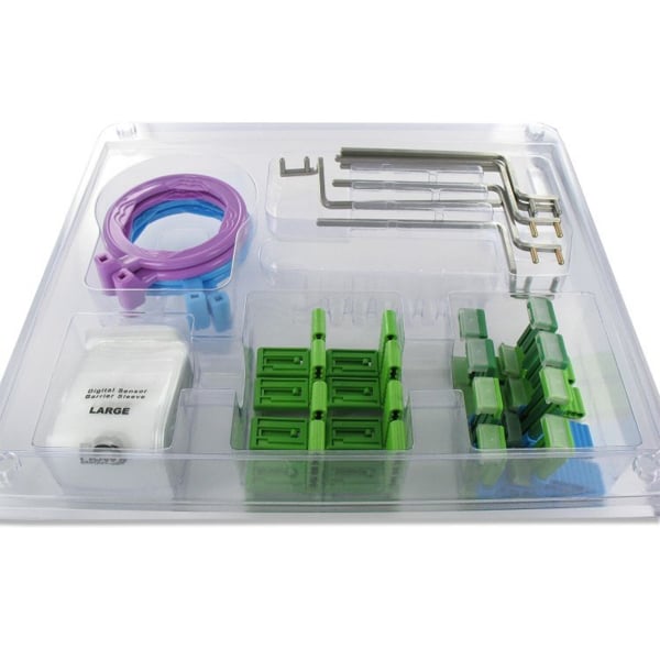 Sensibles Deluxe Kit With Bite Wing: 6 Large & 10 medium bite blocks; 2 anterior positioning arms
