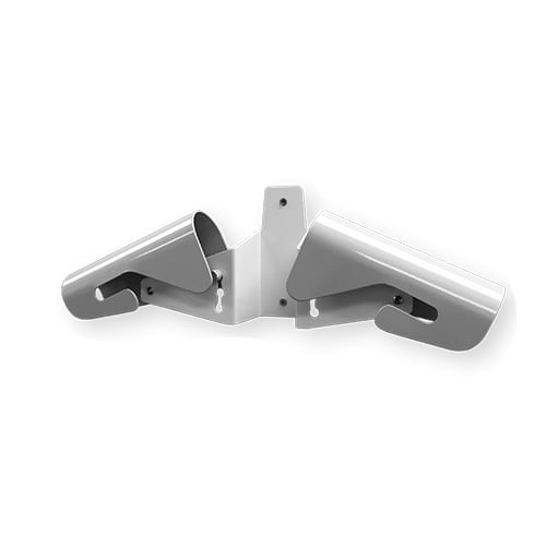 TranzForm Wall Mount Adjustable Hanger 1/Pk. Stainless steel apron hanger that adjusts to the size