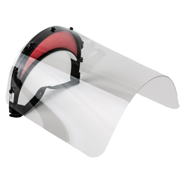 Fraen Full Face Reusable Face Shield 240x 317mm, 1/Pk. Clear PETG