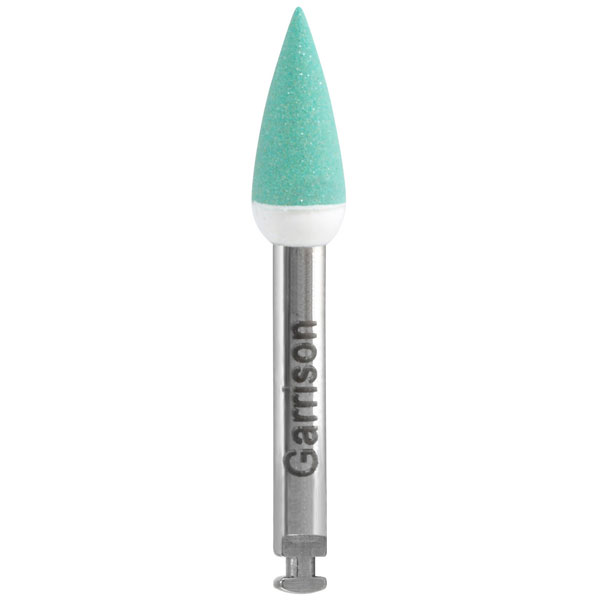 eZr Green Medium Grit Large Point Polisher (For Smoothing 5/pk). Three-step diamond polishing