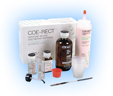 Coe-Rect Professional Package. Self-Curing Hard Denture Liner and Repair, Professional Package: 6