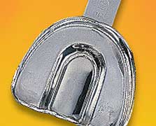 COE Set of 8 Stainless Steel Solid Impression Trays (5 Upper and 3 Lower Full-Arch trays). #264108