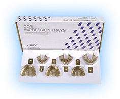 COE #28 Extra Small (pedo) Lower Full-Arch Nickel-Plated Perforated Impression Tray. #260281