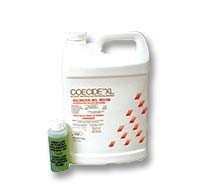 Coecide XL 2.5% Alkaline Glutaraldehyde Sterilant Solution with a sterilization rate of 10 hours