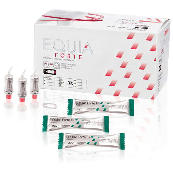 Equia Forte Fil A3.5 Refill: 48 Capsules. Self-Adhesive Aesthetic Posterior Restorative. Balances
