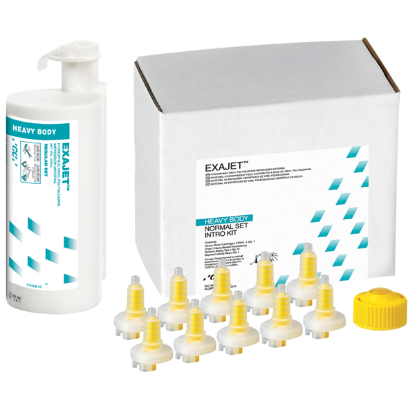 EXAJET 370 Heavy Body Normal Set - Intro Package: 1 - 370 ml cartridge, 10 dynamic mix tips, 1
