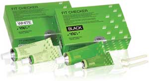 Fit Checker, White Standard EXPORT PACKAGE: 1 - 80 gram Tube Base, 1 - 20 gram Tube Catalyst