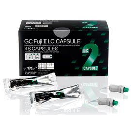 GC Fuji II LC Assorted Dark Shade Capsules 24/Pk. Light-Cure Resin Reinforced Glass Ionomer