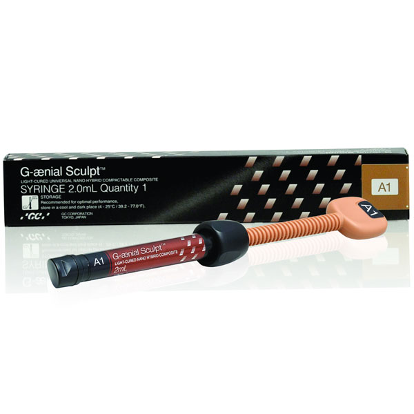 G-aenial Sculpt A1 Syringe Refill, 2 mL 1/Pk. Light-Cured, Universal Nano Hybrid Compactable