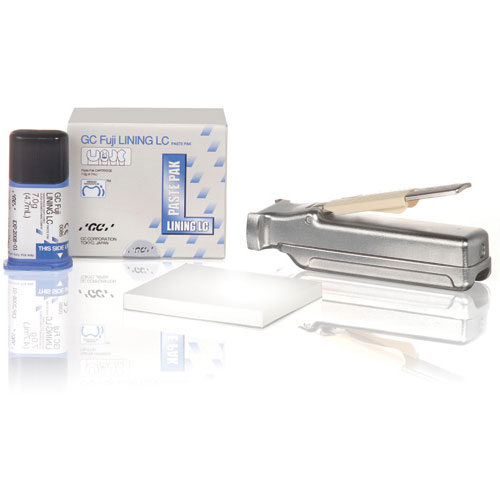 GC Fuji Lining LC Paste Pak - Starter Kit. Light-Cured, Fluoride Releasing, Radiopaque, Glass