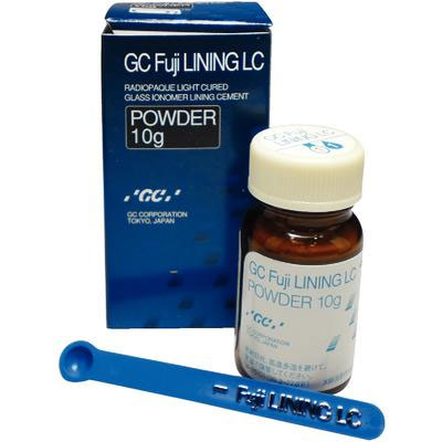 GC Fuji Lining LC Powder Only. Light-Cured, Fluoride Releasing, Radiopaque, Glass Ionomer Lining