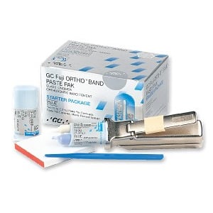 GC Fuji Ortho Band Paste Pak, Starter Kit - Blue Glass Ionomer Orthodontic Band Cement. Contains