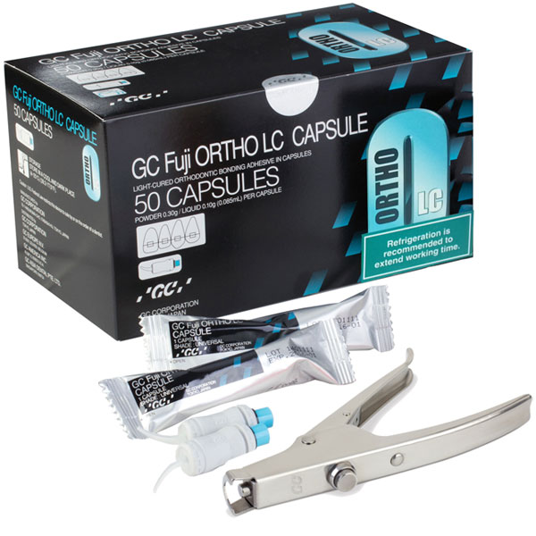 GC Fuji Ortho LC Capsules Starter Package: 50 capsules and Capsule Applier III. Light-Cure Resin