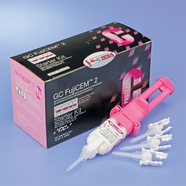 GC FujiCEM 2 Starter Kit 1 7.2 ml (13.3g) Cartridge, 20 Mixing Tips