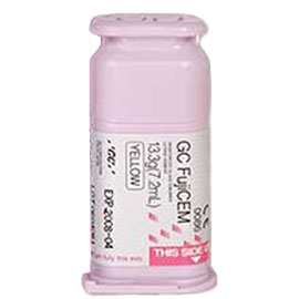 GC FujiCEM Yellow EXPORT PACKAGE, Refill 7.2ml Automix Compatible Cartridge. Resin Reinforced