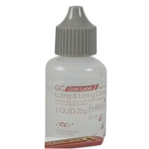 GC Gold Label EXPORT PACKAGE Luting & Lining - Liquid Refill: 25g (20ml) bottle of Liquid Only