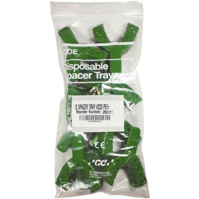 COE Spacer Trays #22D Small Green Perforated Lower Full-Arch Plastic Impression Tray (252212)