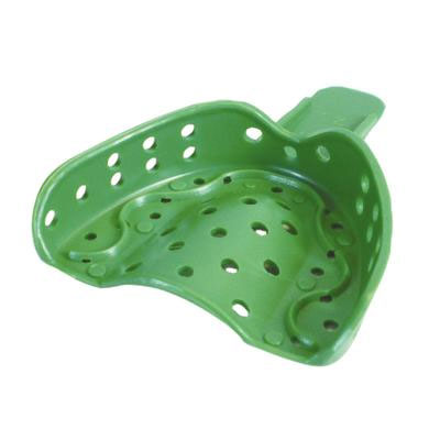 COE Spacer Trays #7D Small Green Perforated Upper Full-Arch Plastic Impression Tray (250712)