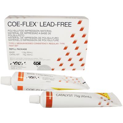 Coe-Flex Fast Set Regular Body - Lead-Free Rubber Base Impression Material, Refill Package: 90 ml