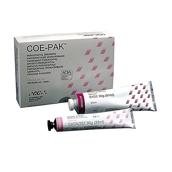 Coe-Pak Noneugenol Surgical Dressing and Periodontal Pack, Regular set, Standard Package: 90 gram
