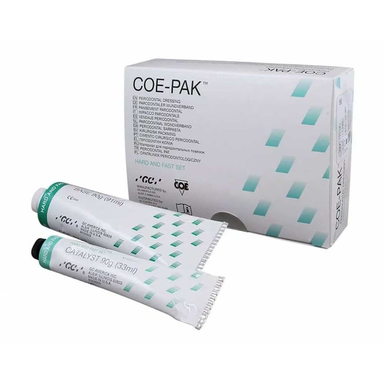 Coe-Pak Noneugenol Surgical Dressing and Periodontal Pack, Hard and Fast set, Standard Package: 90