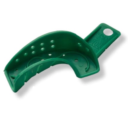 COE Spacer Trays #30D Green Perforated Upper Left/Lower Right quadrant Plastic Impression (253012)