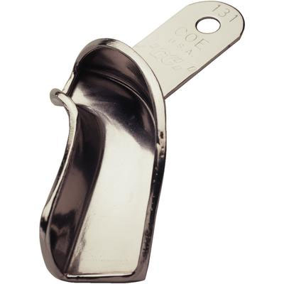 COE #131 Upper Right/Lower Left Partial Nickel-Plated Solid Impression Tray, 1-3/4" buccal width