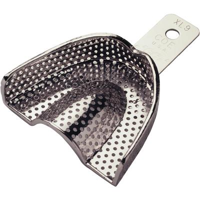 COE #XL5 Extra Wide Extra Long Upper Full-Arch Nickel-Plated Perforated Impression Tray. #269051