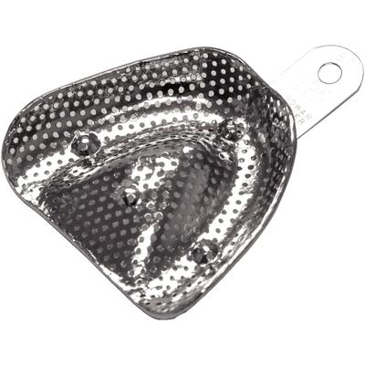 COE McGowen-Winkler #89 Extra Small Lower Full-Arch Nickel Plated Perforated Full Denture Tray