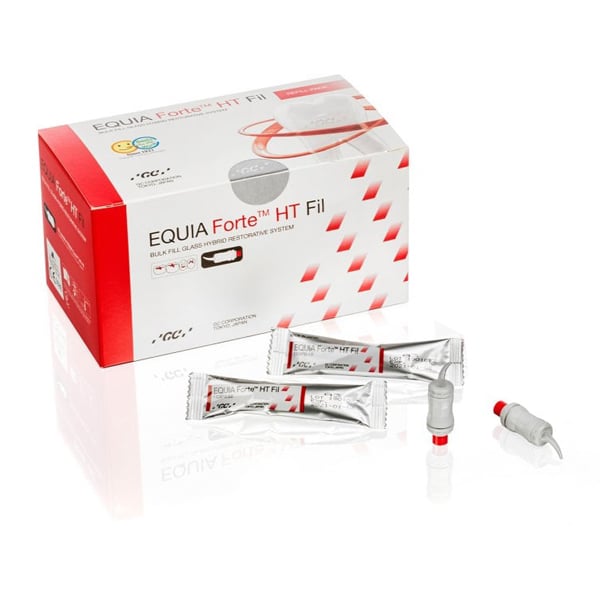 Equia Forte HT Fil EXPORT PACKAGE - Shade A1 Refill: 50 Capsules. Glass hybrid, biocompatible