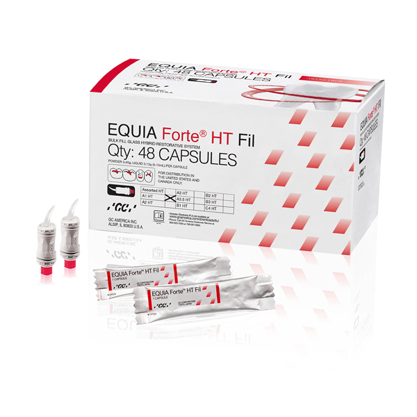 Equia Forte HT Fil Equia Forte HT Fil- A1 Refill: 48 Capsules. Glass hybrid, biocompatible