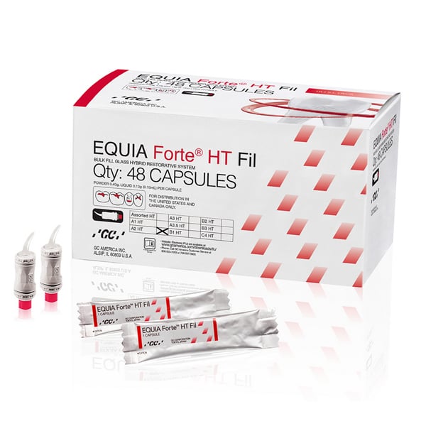 Equia Forte HT Fil Equia Forte HT Fil- A2 Refill: 48 Capsules. Glass hybrid, biocompatible