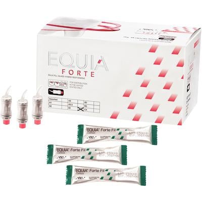 Equia Forte Fil B1 Refill: 48 Capsules. Self-Adhesive Aesthetic Posterior Restorative. Balances