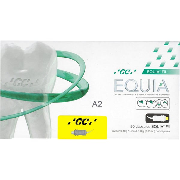 Equia Fil - A2 -EXPORT PACKAGE - Self-adhesive bulk fill posterior restorative system. Pack of 50